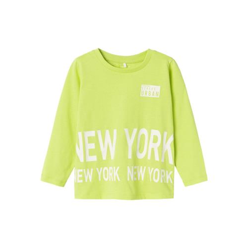 NAME IT Langærmet Bluse Tenan Wild Lime