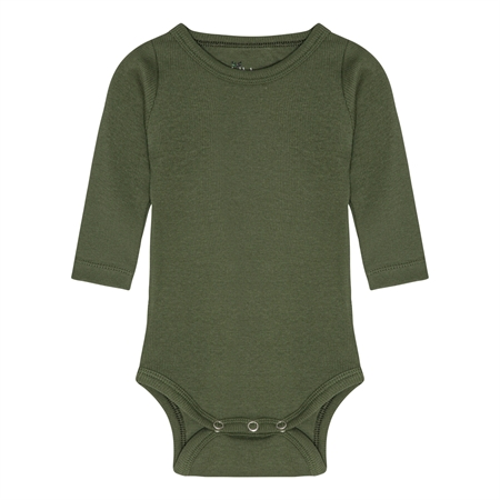 Se BIRKHOLM Rib Body Army Grøn hos SmartKidz