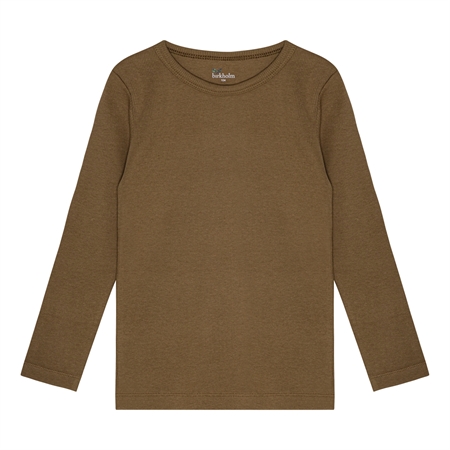 Se BIRKHOLM Rib Bluse Teak Brun hos SmartKidz