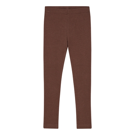 Se BIRKHOLM Rib Leggings Kastanje Brun hos SmartKidz