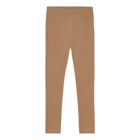 Se BIRKHOLM Rib Leggings Cafe Latte Brun hos SmartKidz