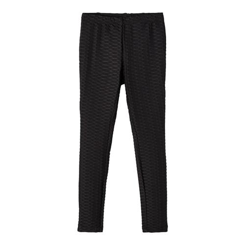 Se NAME IT Stretchy Leggings Ovise Black hos SmartKidz