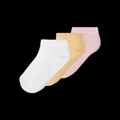 NAME IT 3-Pak Ankelsokker Vilma Bright White