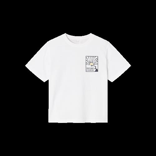 Se NAME IT Løs T-Shirt Haliam Bright White hos SmartKidz