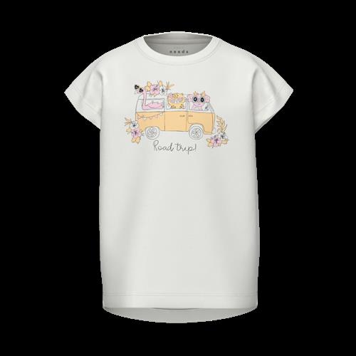 NAME IT T-shirt Violet Bright White