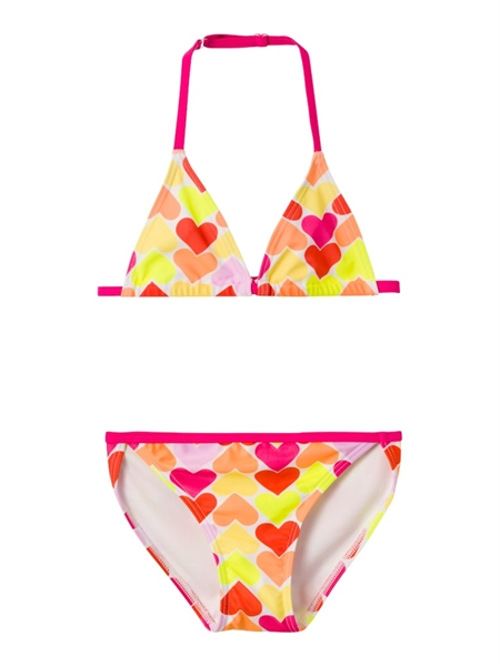 Se NAME IT Trekant Bikini Zimone Pink Yarrow Hjerter hos SmartKidz