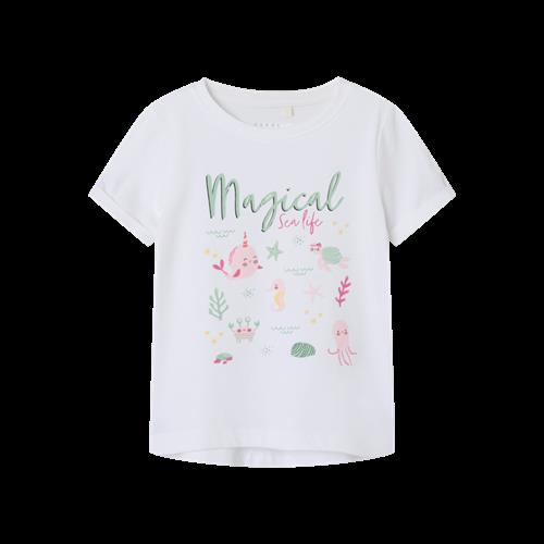 Se NAME IT T-Shirt Vix Bright White hos SmartKidz