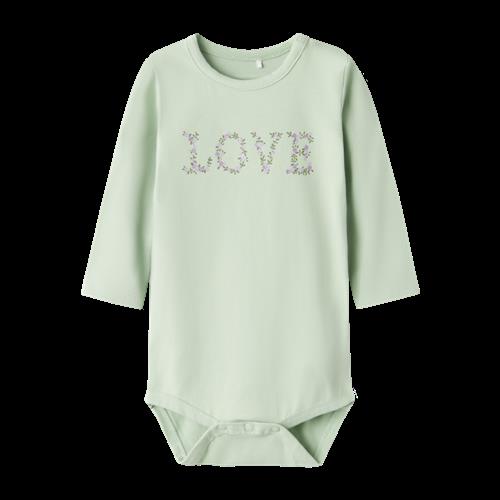 NAME IT Langærmet Body Jass Silt Green