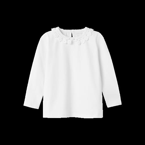 Se NAME IT Langærmet Bluse Fan Bright White ved SmartKidz