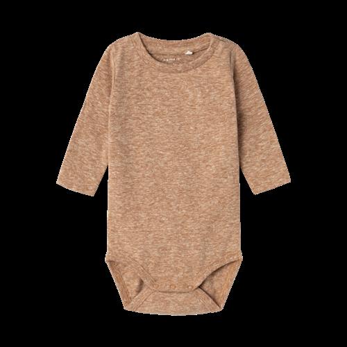 NAME IT Langærmet Body Koby Almond