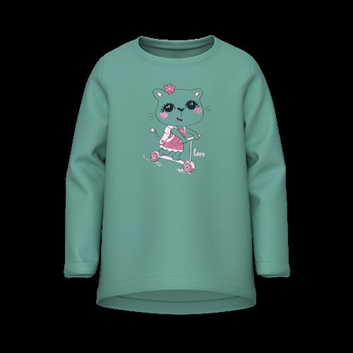 NAME IT Langærmet Løs Bluse Violet Wasabi