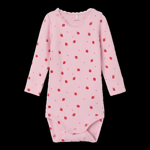 Se NAME IT Rib Body Dabua Parfait Pink hos SmartKidz
