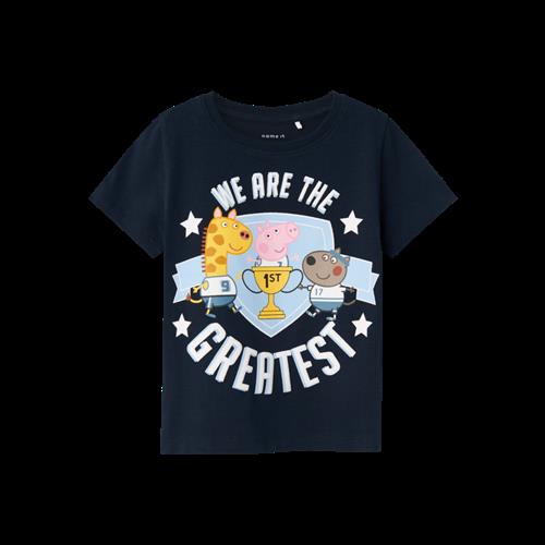 NAME IT Gustav Gris T-shirt Mikhail Dark Sapphire
