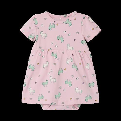 NAME IT Kortærmet Body Kjole Jennia Parfait Pink