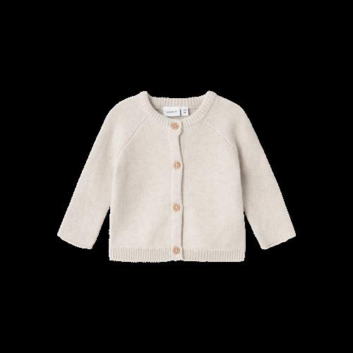NAME IT Strik Cardigan Osalle Peyote Melange