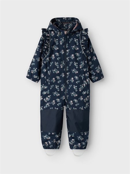 Se NAME IT Solftshell Dragt Alfa Dark Sapphire Blomster hos SmartKidz