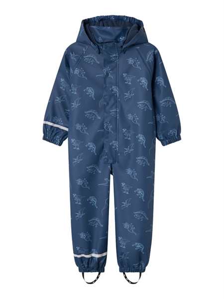 Se NAME IT Regndragt Dino Dark Denim hos SmartKidz