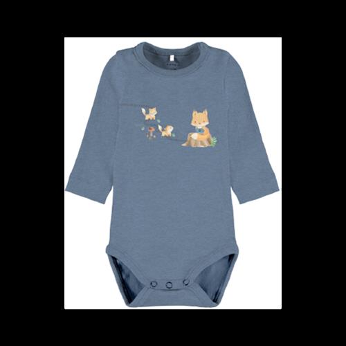 Se NAME IT Langærmet Body Loxy Coronet Blue Melange hos SmartKidz