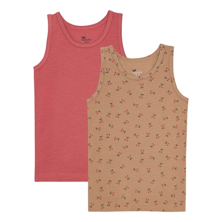 Se BIRKHOLM 2-Pak Tanktops Kirsebær hos SmartKidz