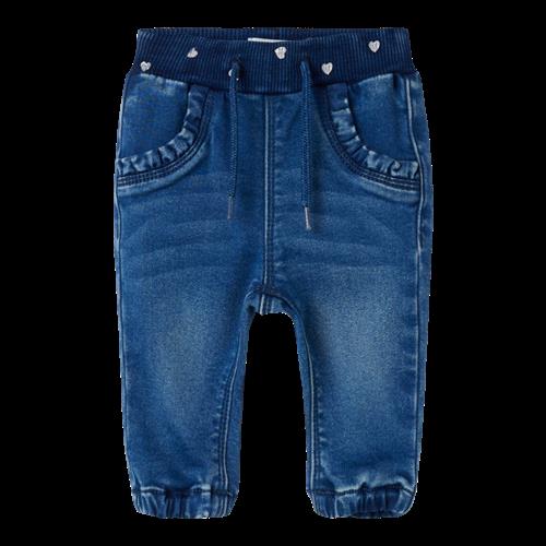Se NAME IT Fleece Jeans Rose Medium Blue Denim hos SmartKidz