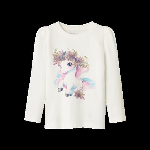 NAME IT Naia Langærmet Bluse Jet Stream