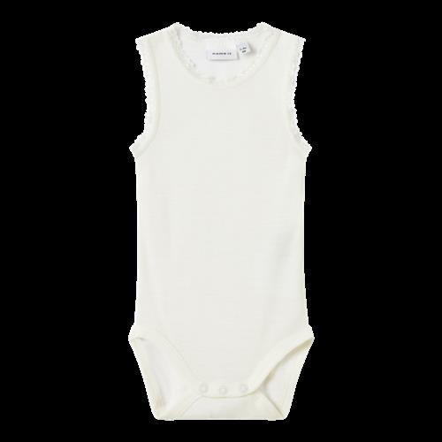 NAME IT Wang Ærmeløs Uld Body Snow White