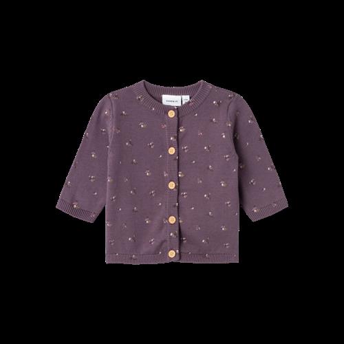 Se NAME IT Strik Cardigan Onema Arctic Dusk hos SmartKidz