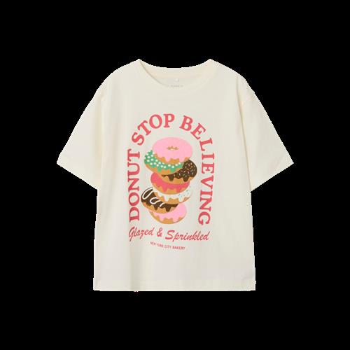NAME IT T-Shirt Olene Cloud Dancer Donut