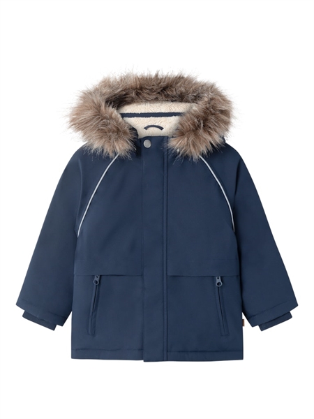 Se NAME IT SNOW05 Vinterjakke Dark Sapphire hos SmartKidz