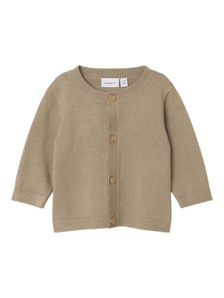NAME IT Strik Cardigan Rasomme Weathered Teak