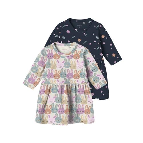 Se NAME IT 2-Pak Kjoler Vandora Dark Sapphire Small Flowers hos SmartKidz
