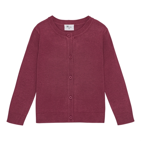 Se BIRKHOLM Strik Cardigan Rabarber Rosa hos SmartKidz