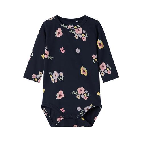 NAME IT Langærmet Body Vandora Dark Sapphire Flowers