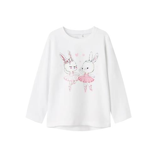 Se NAME IT Langærmet Bluse Vix Bright White hos SmartKidz
