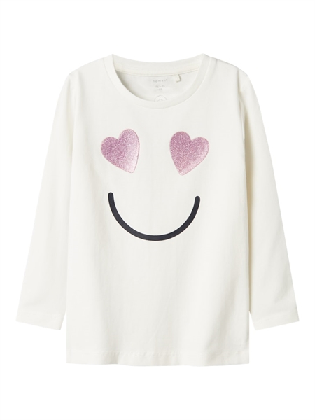 Se NAME IT Langærmet Bluse Shine Cloud Dancer hos SmartKidz