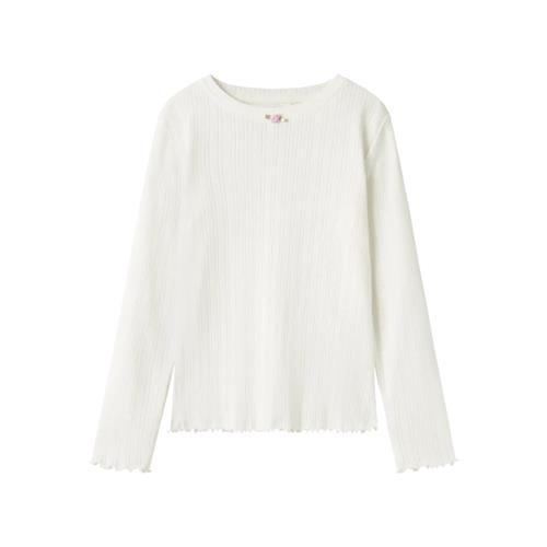 NAME IT Langærmet Bluse Silke Cloud Dancer