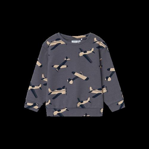 Se NAME IT Rib Sweatshirt Steven Castlerock hos SmartKidz