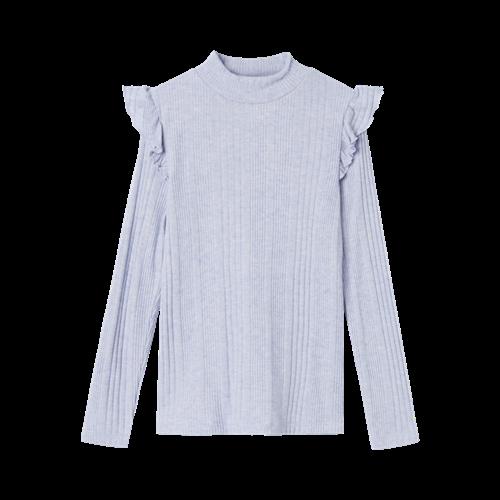 NAME IT Rib Bluse Siggi Icelandic Blue