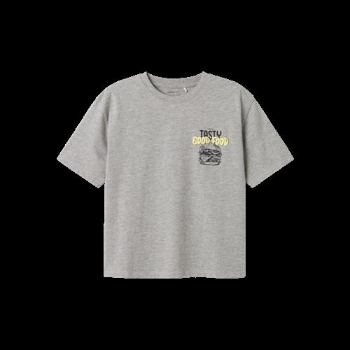 Se NAME IT T-shirt Tibilbo Grey Melange hos SmartKidz