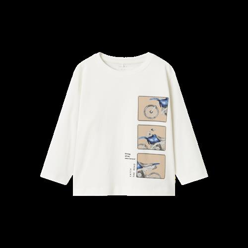 Se NAME IT Langærmet Bluse Tras Cloud Dancer hos SmartKidz