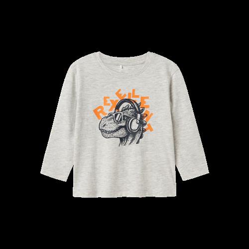 Se NAME IT Langærmet Bluse Tristiano Light Grey Melange hos SmartKidz