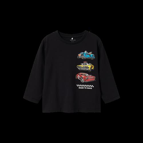 Se NAME IT Hotwheels Bluse Drum Black hos SmartKidz
