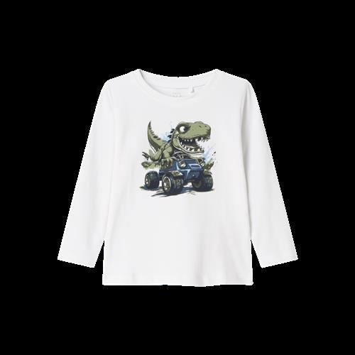 NAME IT Langærmet Bluse Vux Bright White
