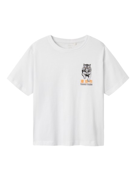 Se NAME IT T-Shirt Bennibo Lucent White hos SmartKidz
