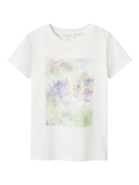 Se NAME IT T-Shirt Batu Cloud Dancer Arcadian Green hos SmartKidz