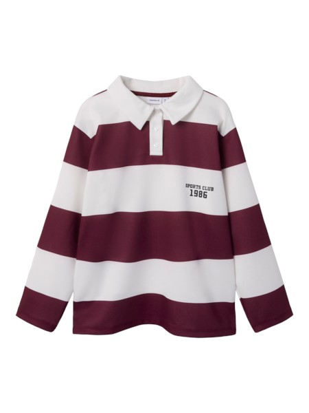 Se NAME IT Langærmet Polo Bluse Bright White Sassafras hos SmartKidz