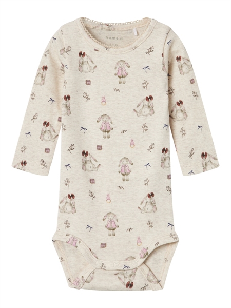 Se NAME IT Langærmet Body Rabbit Peyote Melange hos SmartKidz