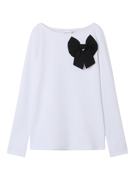 Se NAME IT Sløjfe Bluse Nirine Bright White hos SmartKidz