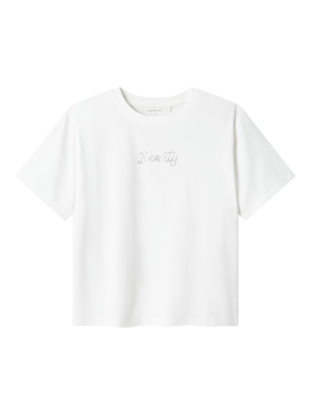 Se NAME IT T-Shirt Delik Bright White hos SmartKidz