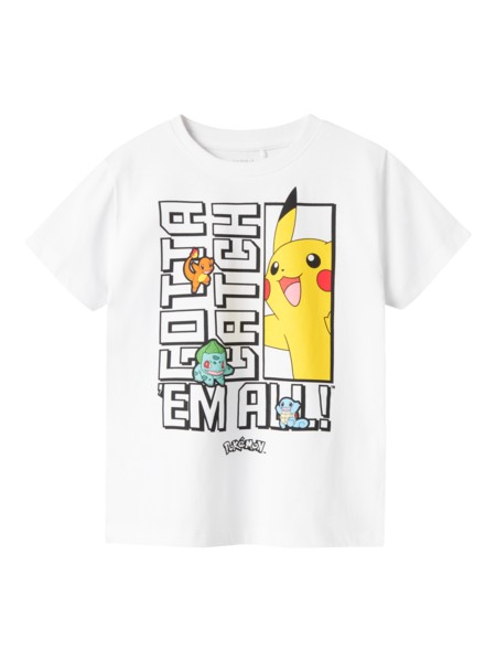 NAME IT Pokemon T-Shirt Flame Bright White